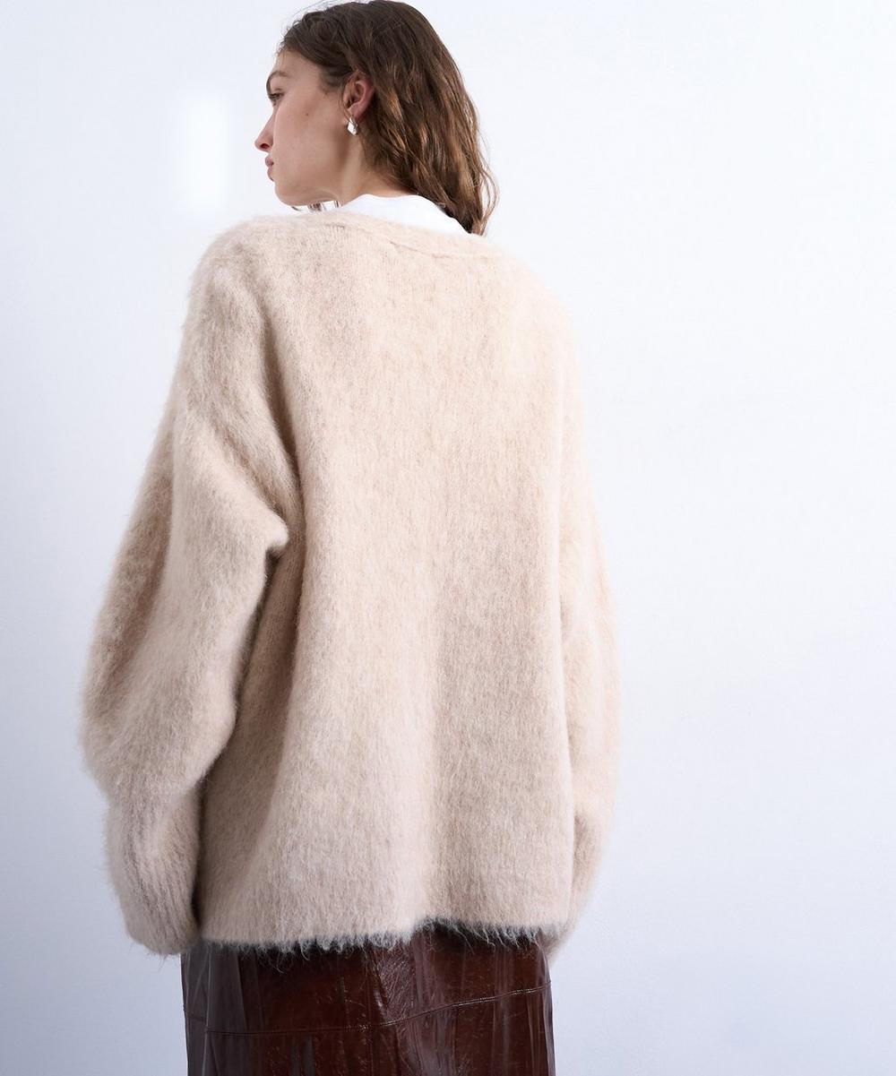 Liberty London TOPSHOP Beige Knitted Premium Alpaca Cardigan