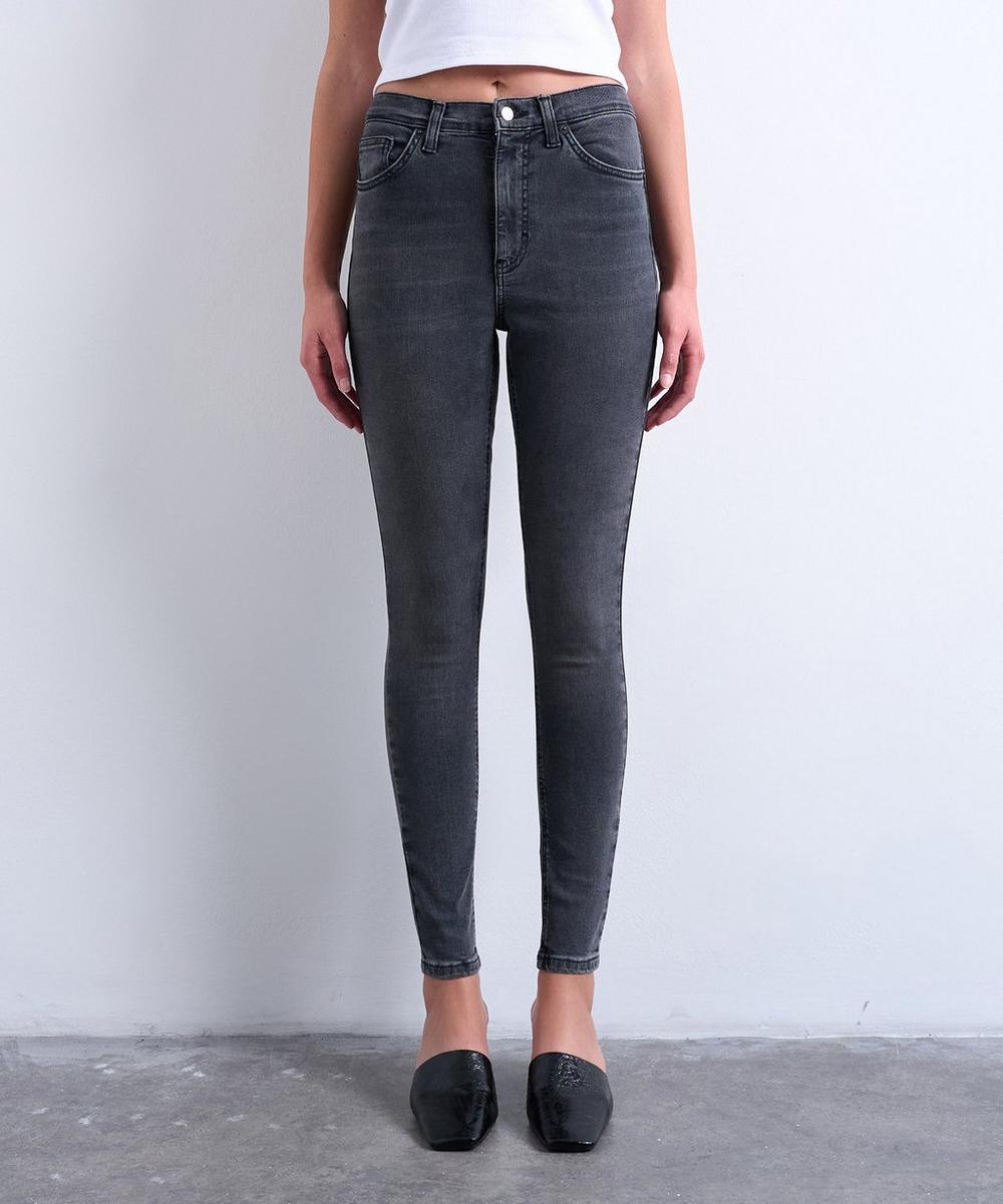 Liberty London TOPSHOP Black Jamie High-Rise Skinny Jeans