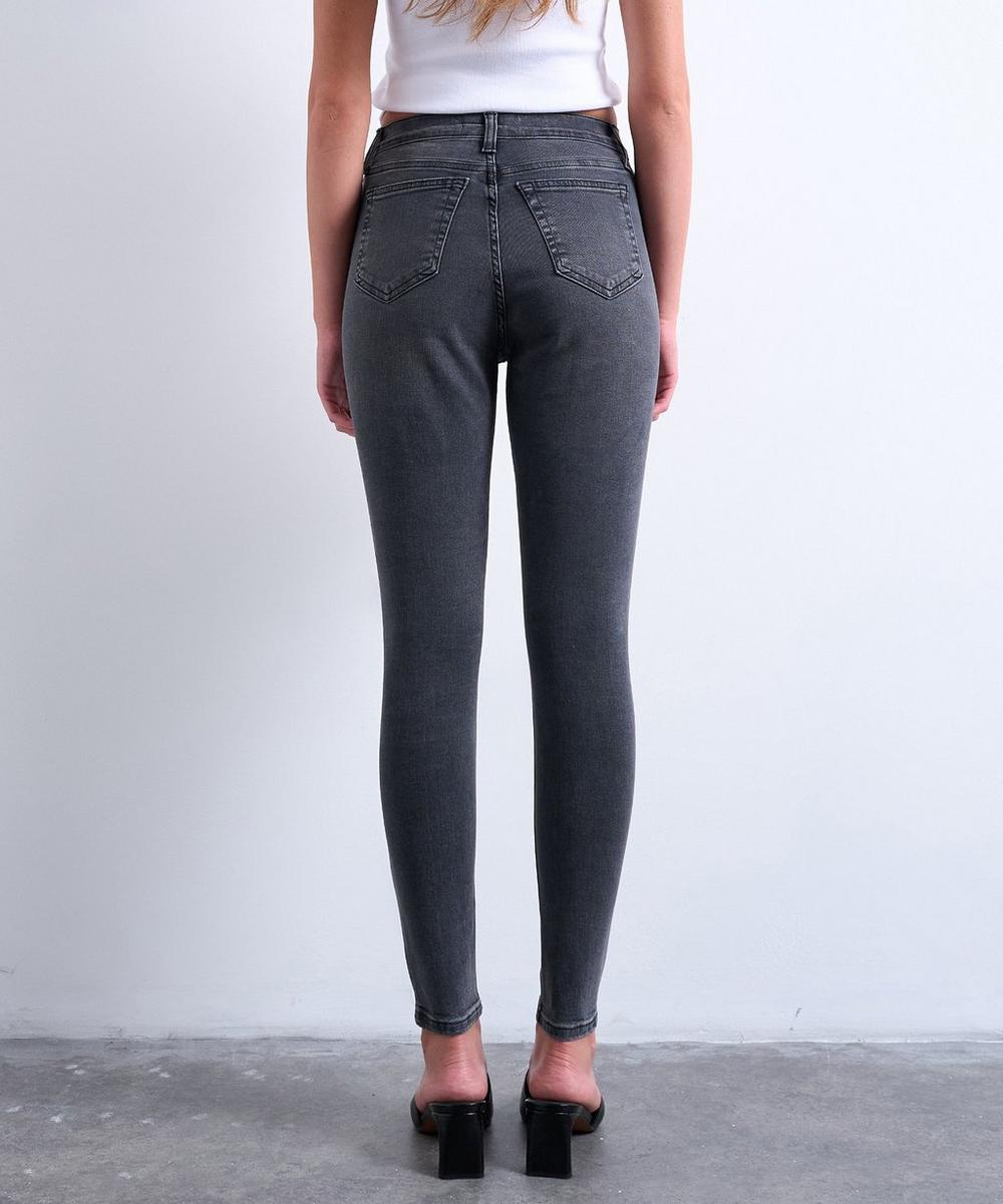 Liberty London TOPSHOP Black Jamie High-Rise Skinny Jeans