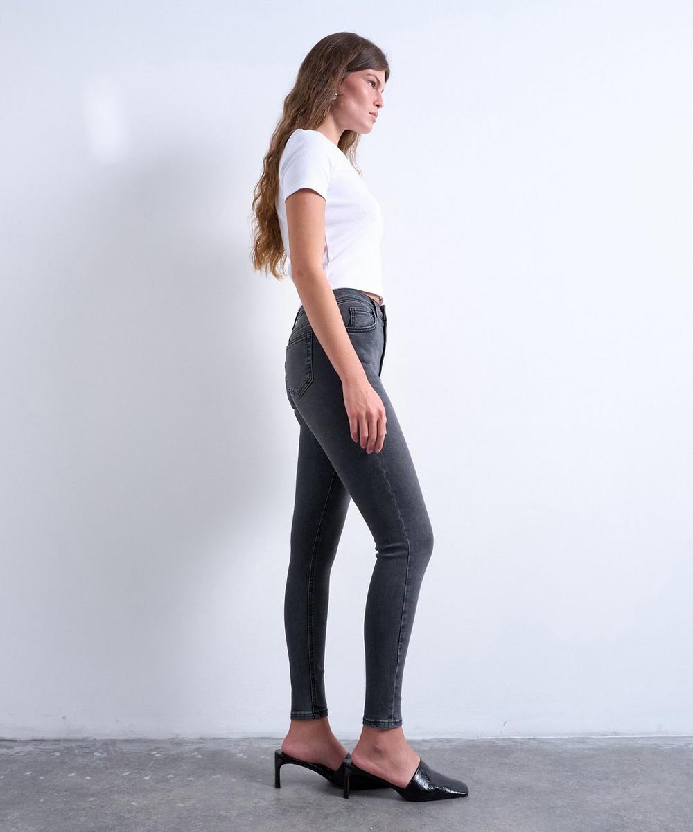 liberty london TOPSHOP Black Jamie High-Rise Skinny Jeans