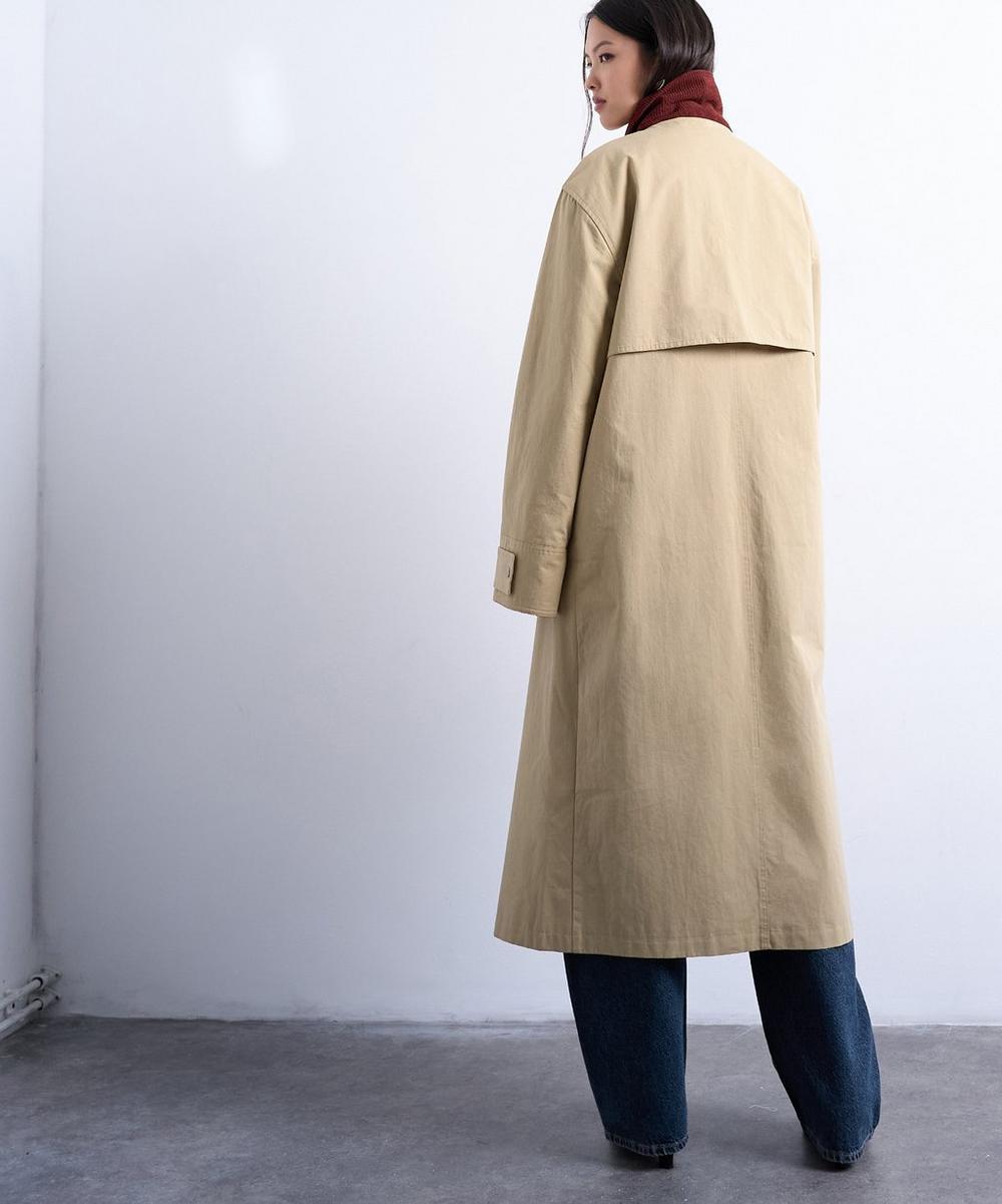 Liberty London TOPSHOP Contrast Collar Longling Shacket