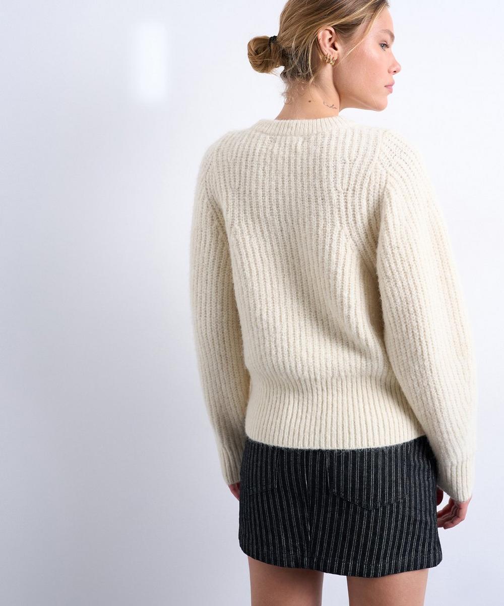 Liberty London TOPSHOP Ivory Knitted Rounded Sleeve Jumper