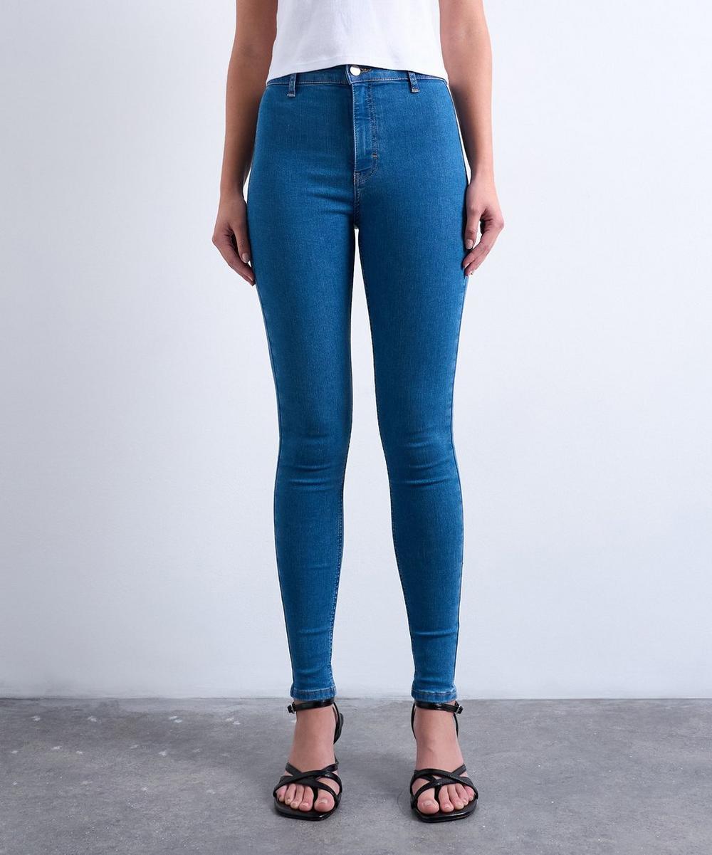 Liberty London TOPSHOP Mid Blue Joni High-Rise Super-Skinny Jeans
