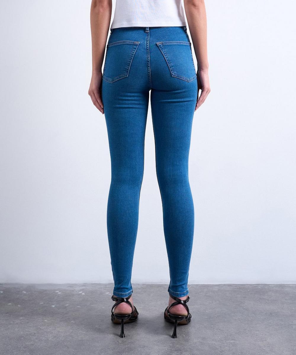 Liberty London TOPSHOP Mid Blue Joni High-Rise Super-Skinny Jeans