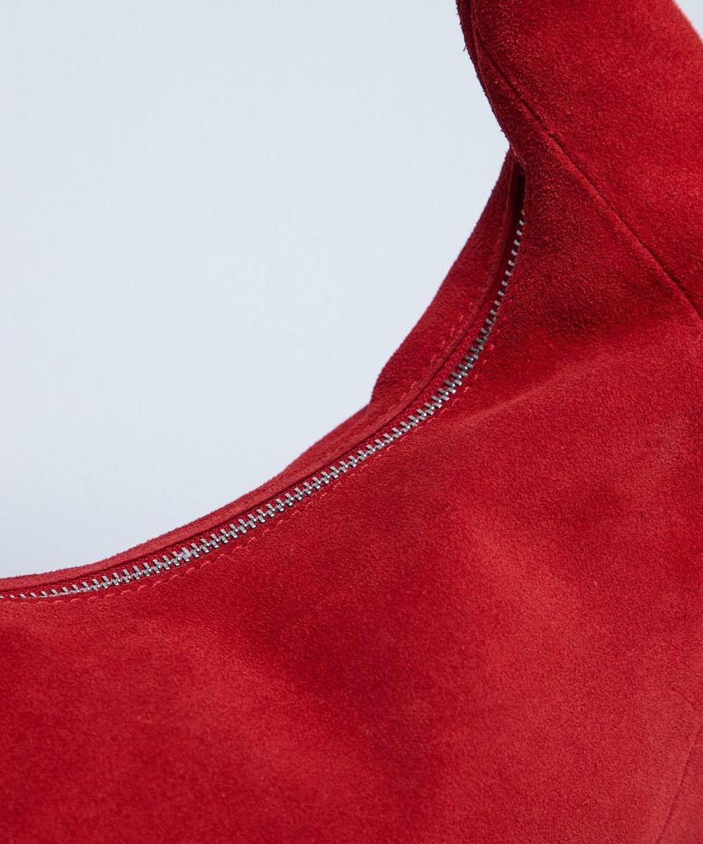 liberty london TOPSHOP Red Cian Suede Scoop Grab Bag