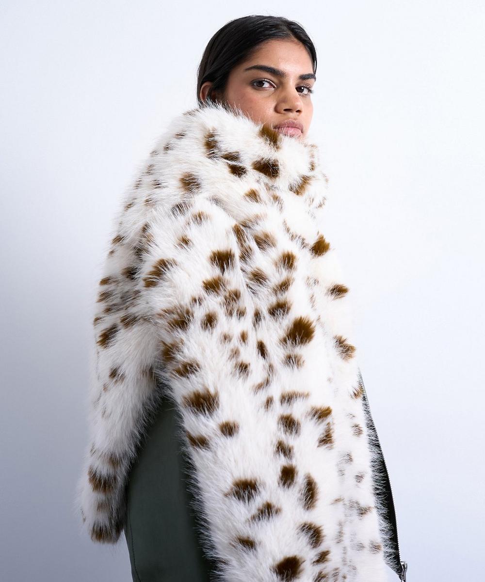 liberty london TOPSHOP Sophie Dalmation Faux-Fur Scarf