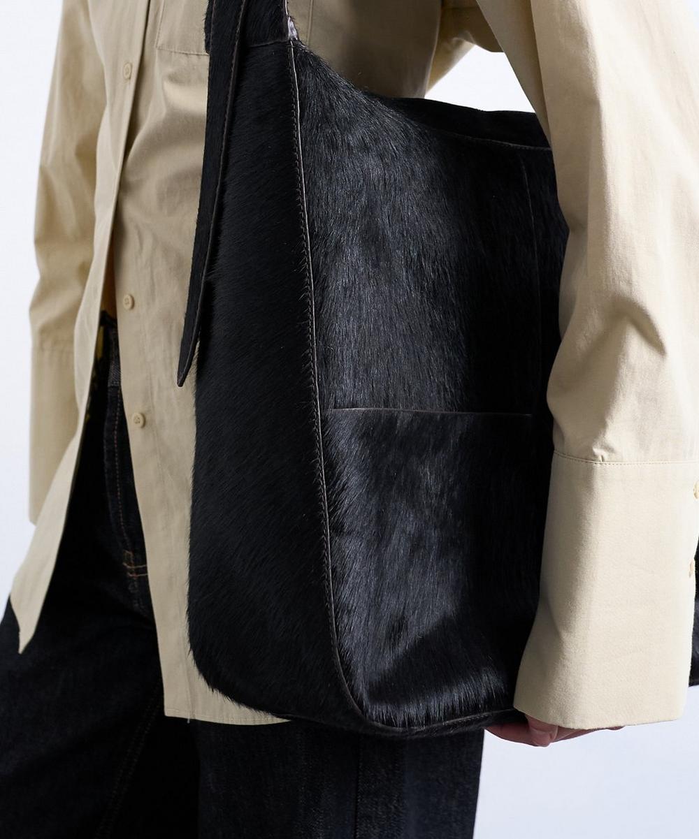 Liberty London TOPSHOP Teegan Pony Leather Oversized Weave Tote Bag