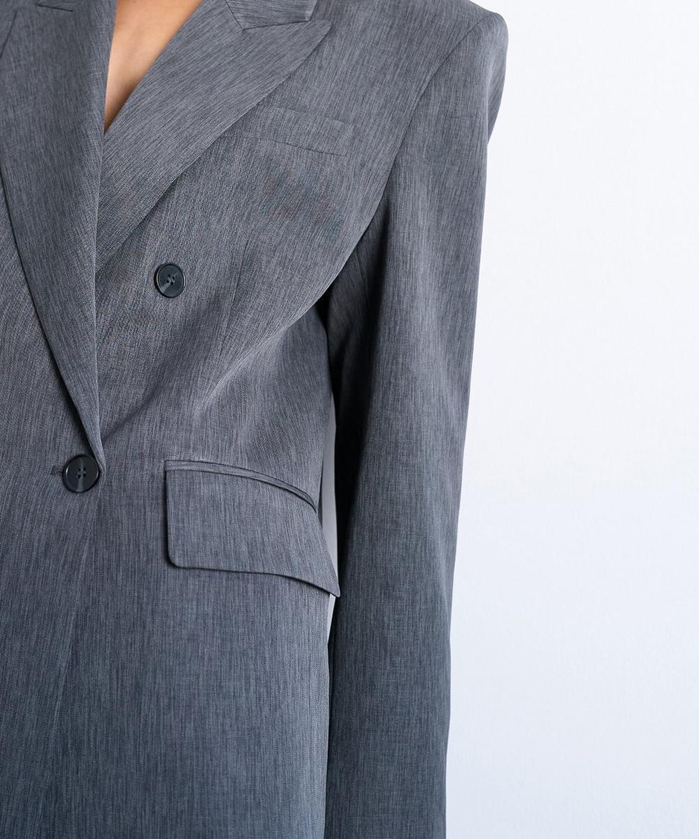 Liberty London TOPSHOP Tonic 80s Double-Breasted Oversized Suit Blazer