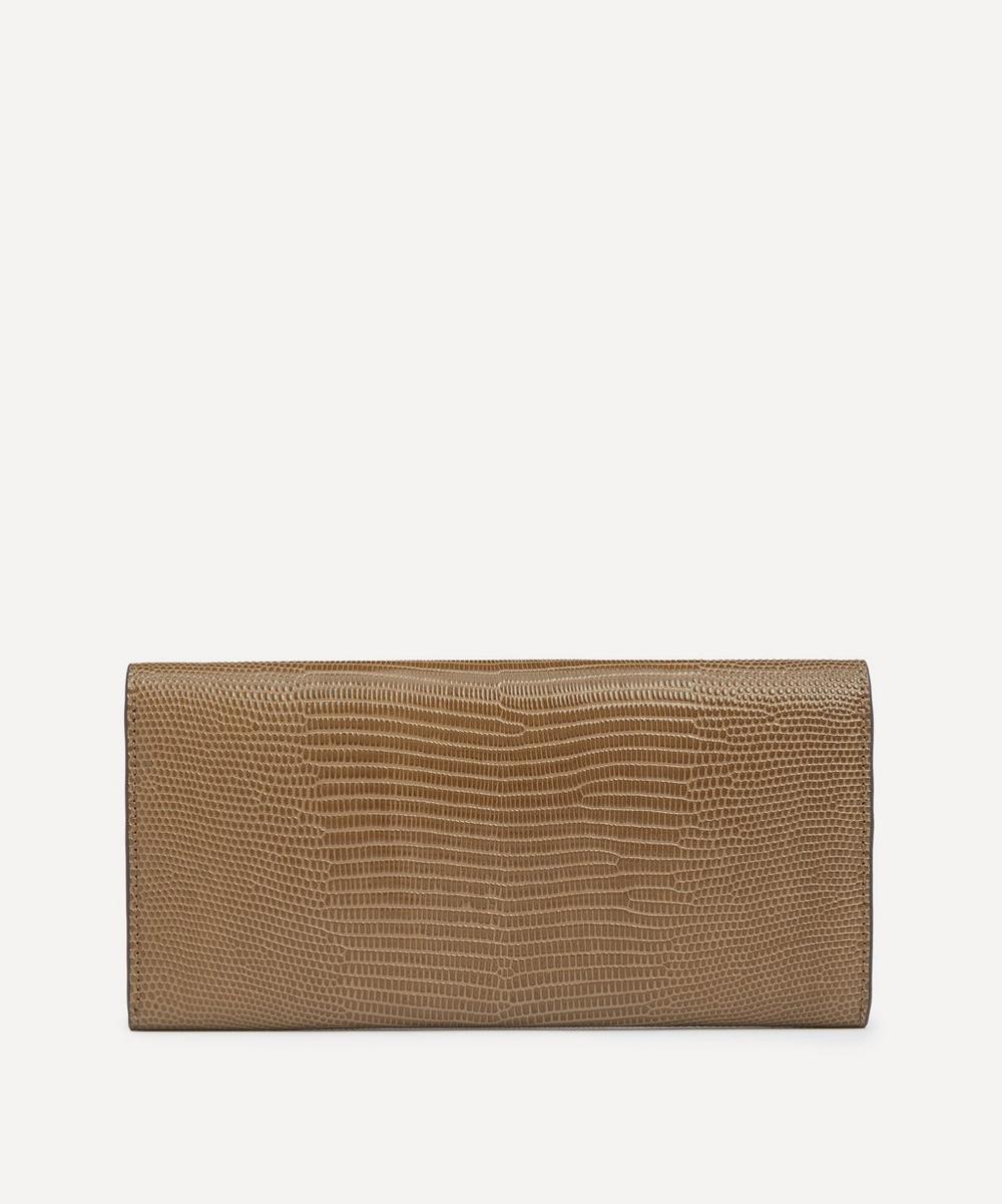 Liberty London Toteme T-Lock Lizard-Effect Leather Wallet