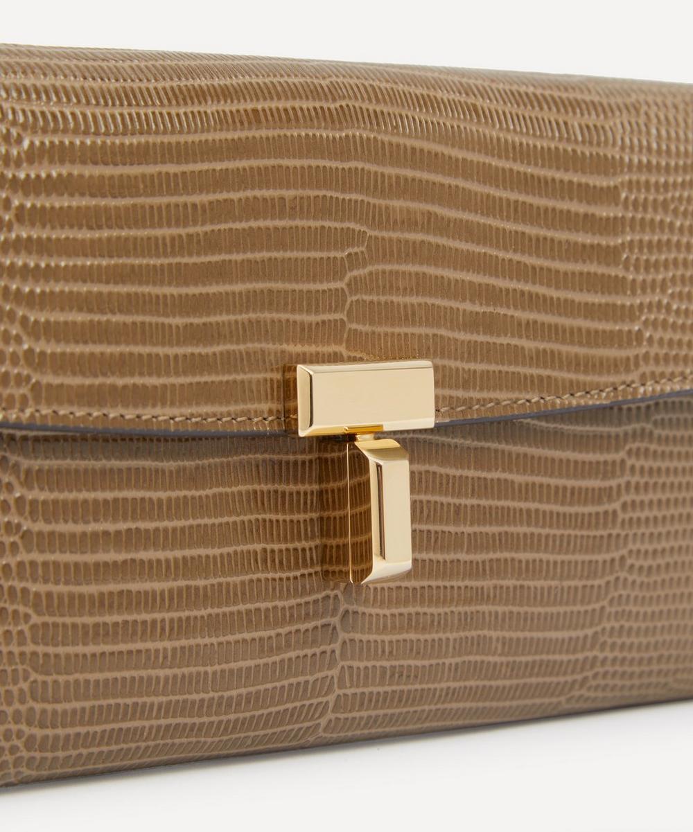 Liberty London Toteme T-Lock Lizard-Effect Leather Wallet