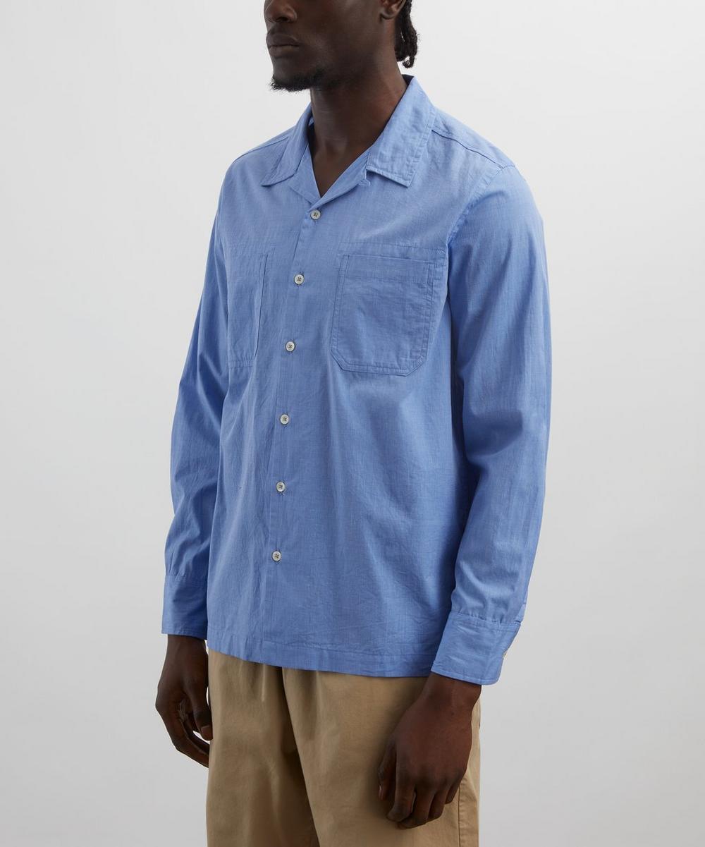 Liberty London Universal Works Blue End Cotton Shirt