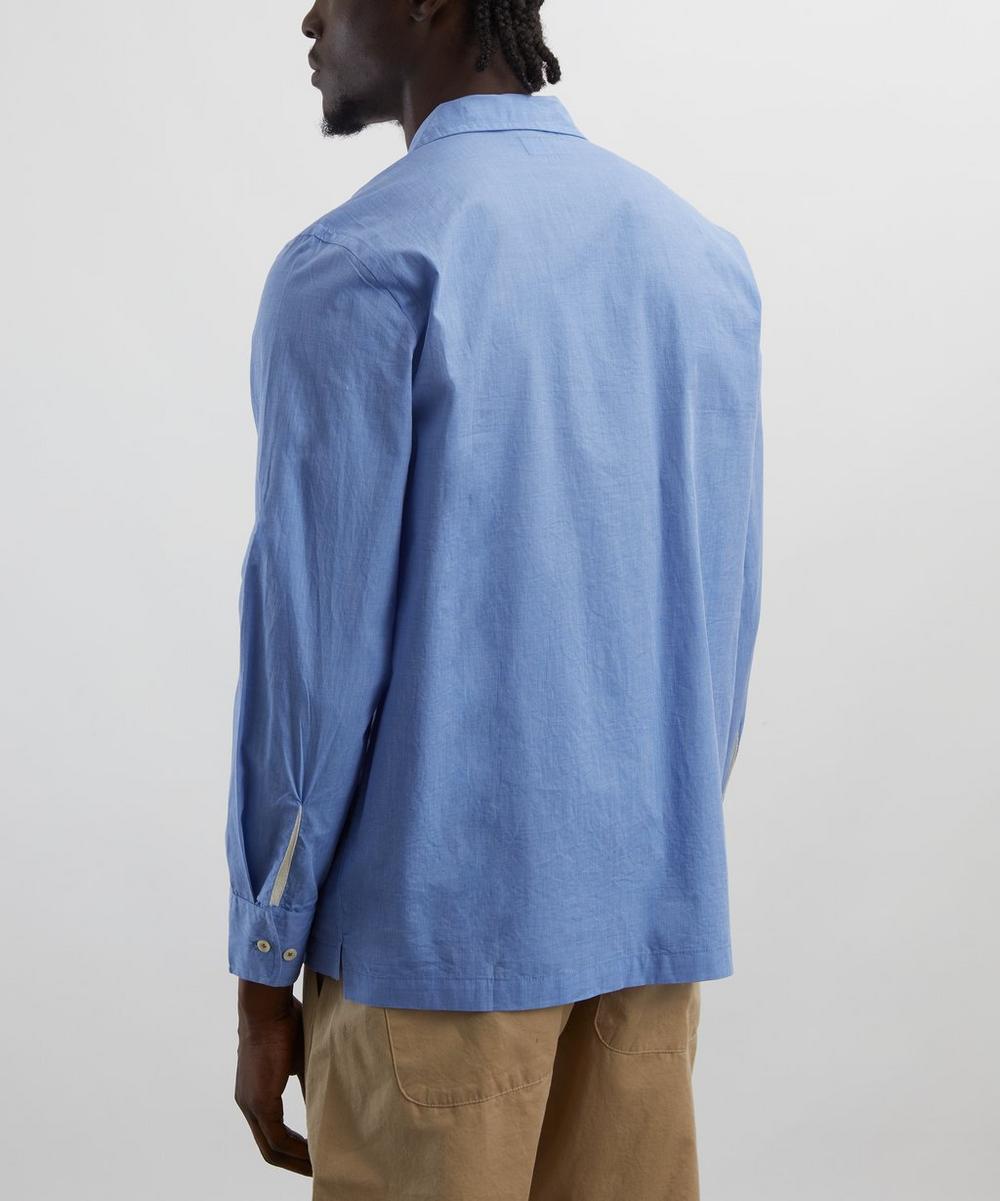 Liberty London Universal Works Blue End Cotton Shirt