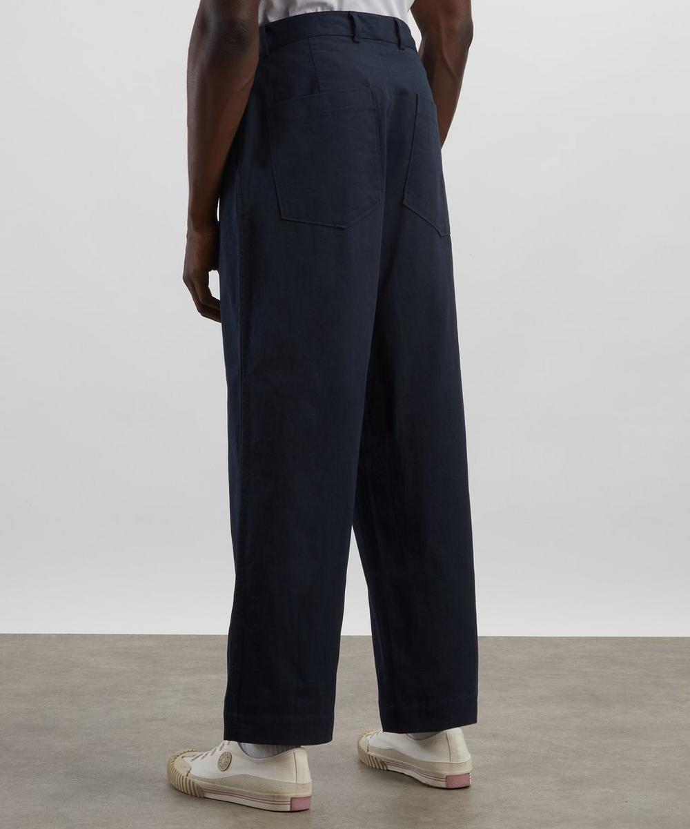 Liberty London Universal Works Duke Navy Twill Trousers