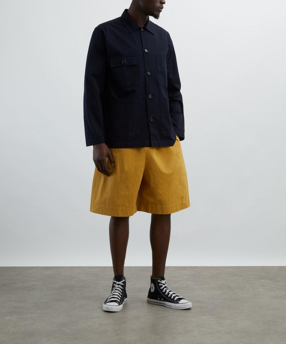 liberty london Universal Works Navy Military Cotton Dockside Jacket