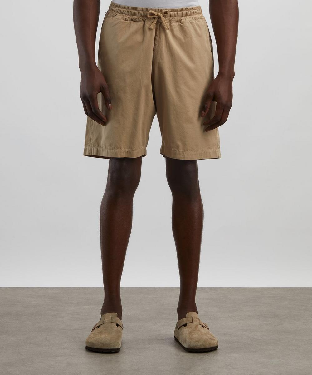 Liberty London Universal Works Sand Kelly Simple Shorts