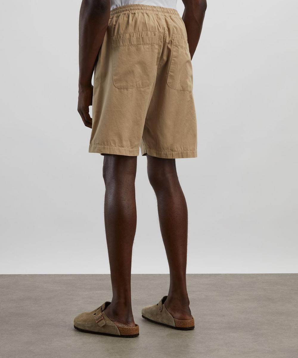 Liberty London Universal Works Sand Kelly Simple Shorts