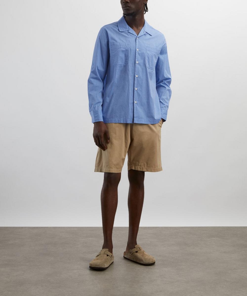 liberty london Universal Works Sand Kelly Simple Shorts