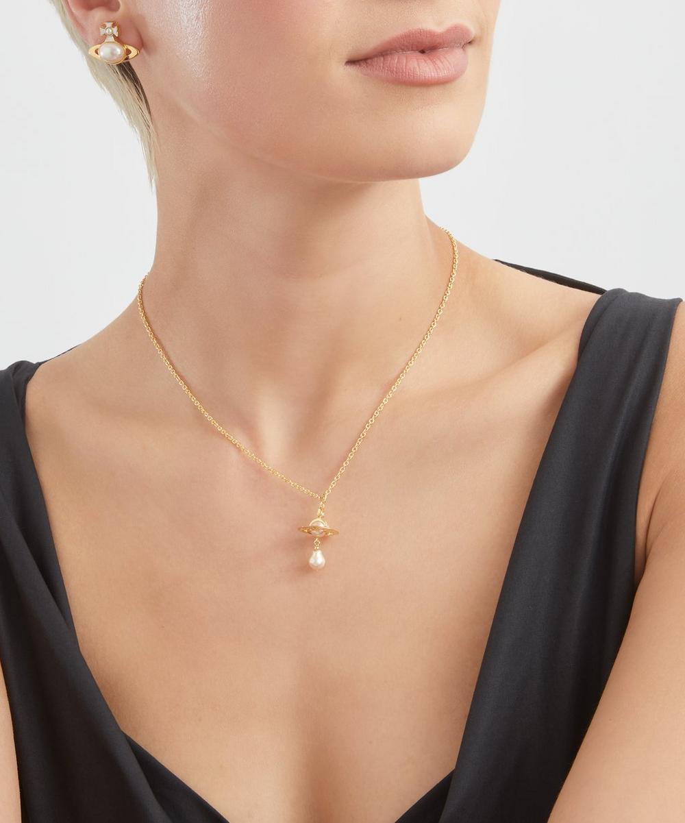 liberty london Vivienne Westwood Gold-Tone Aleksa Pendant Necklace