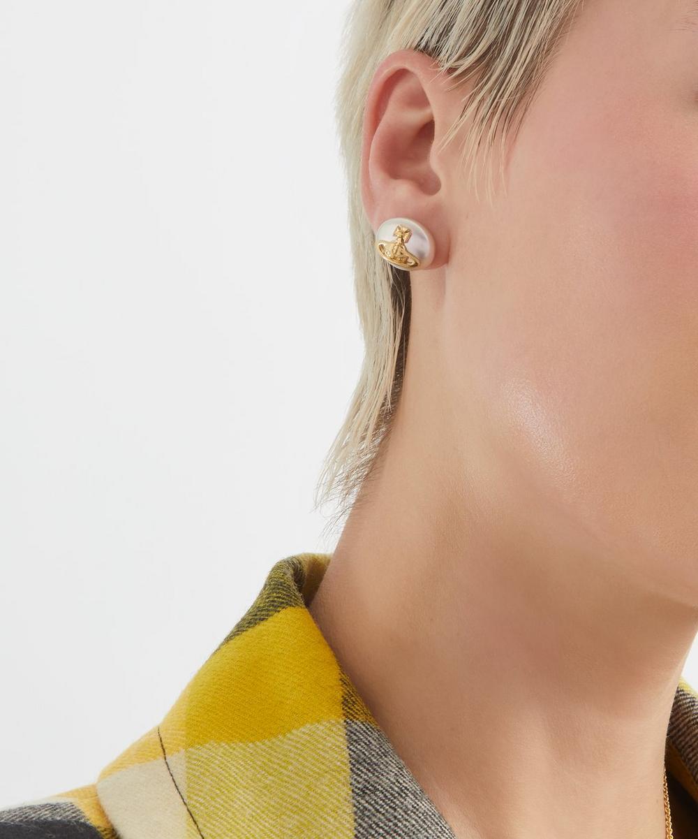 liberty london Vivienne Westwood Gold-Tone Lavinia Stud Earrings