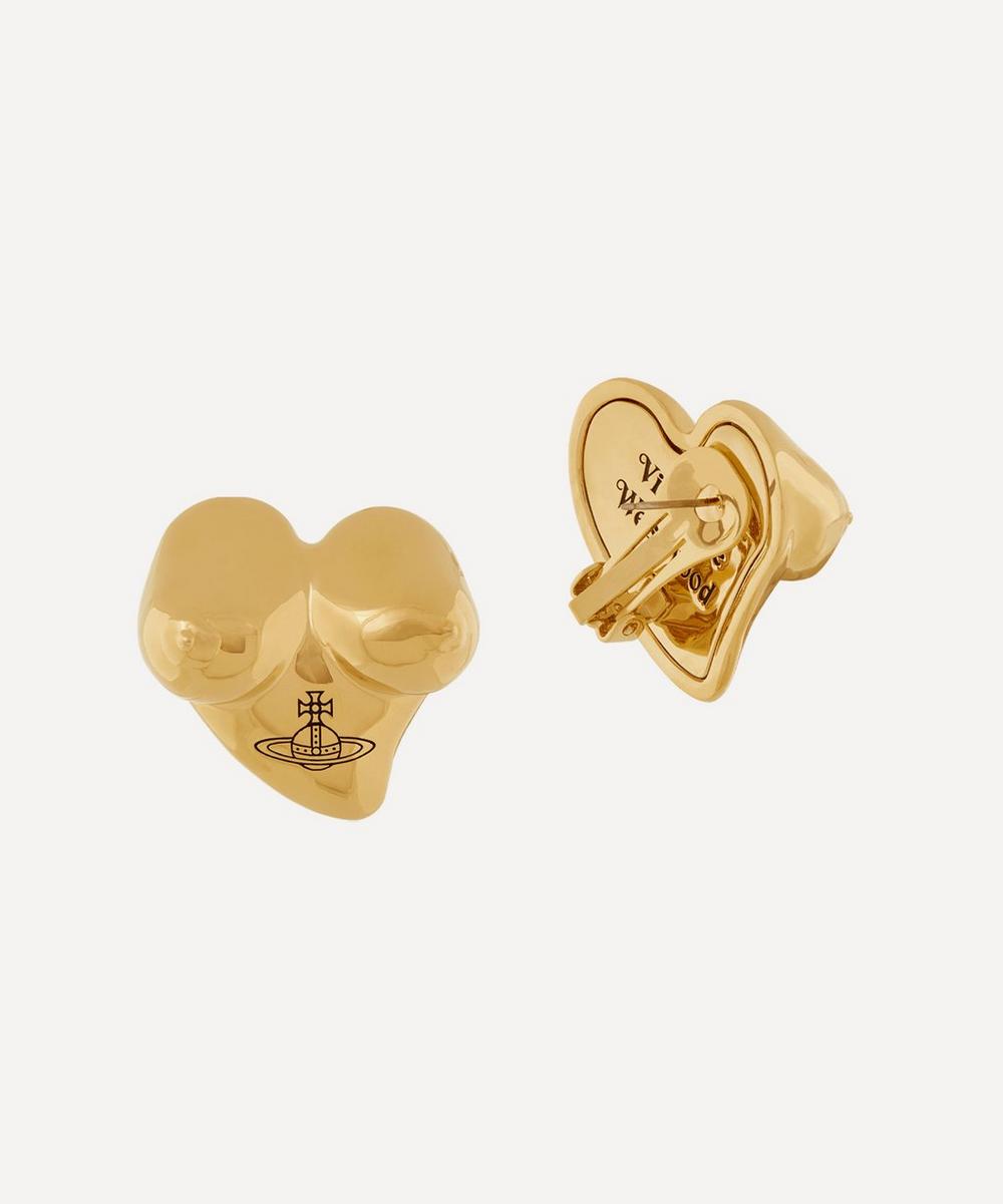 liberty london Vivienne Westwood Gold-Tone Mimosa Stud Earrings