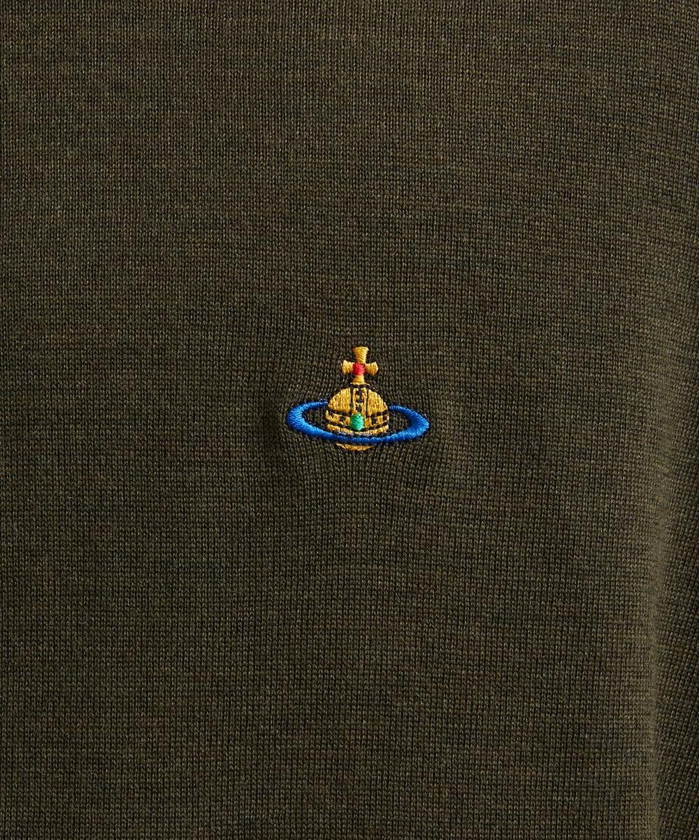 Liberty London Vivienne Westwood Khaki Alex Round Neck Jumper