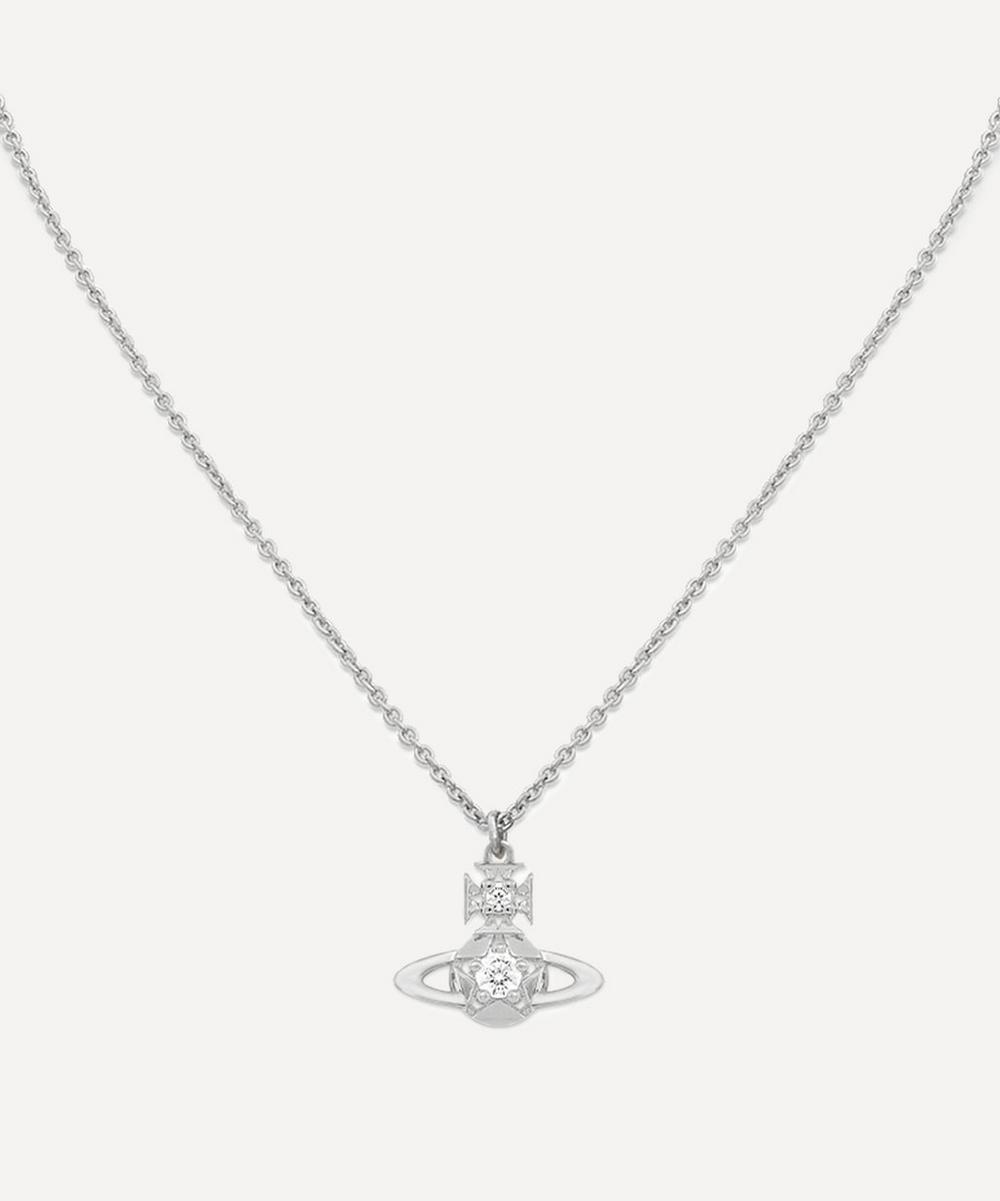Liberty London Vivienne Westwood Platinum-Tone Lee Pendant Necklace