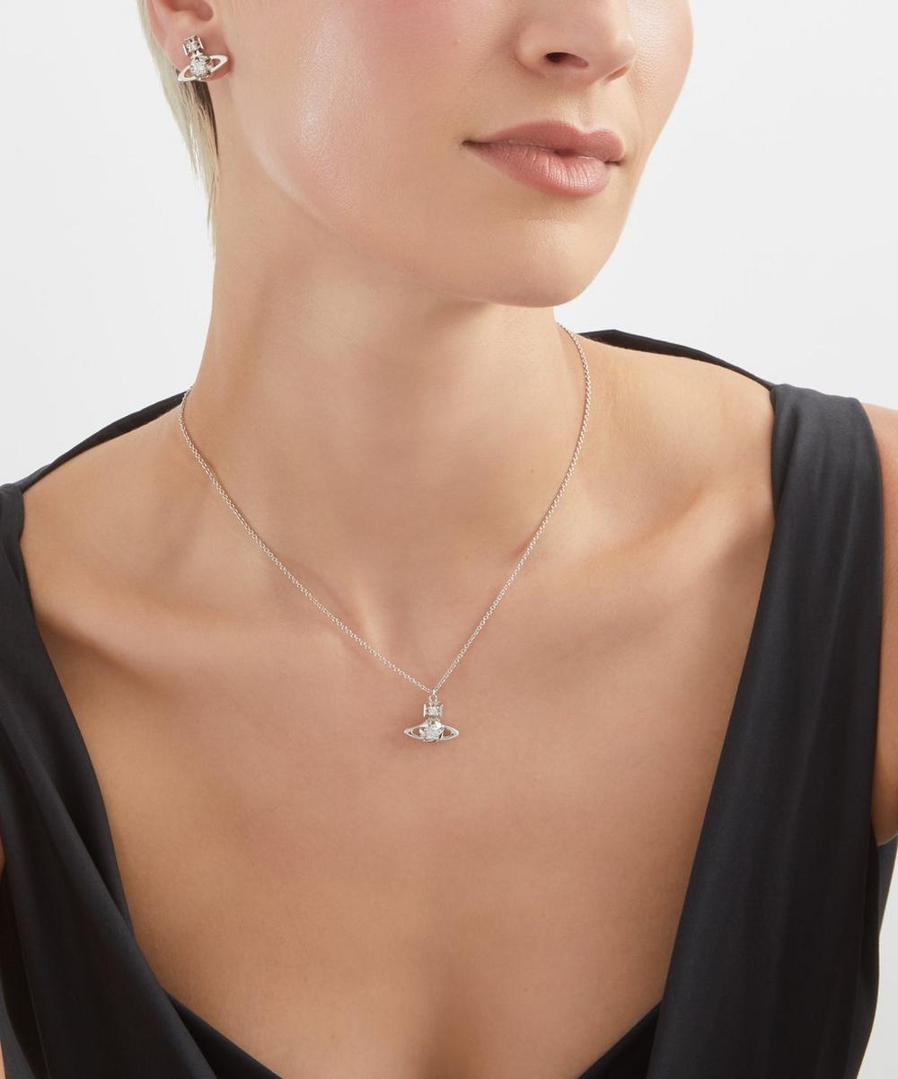 liberty london Vivienne Westwood Platinum-Tone Lee Pendant Necklace