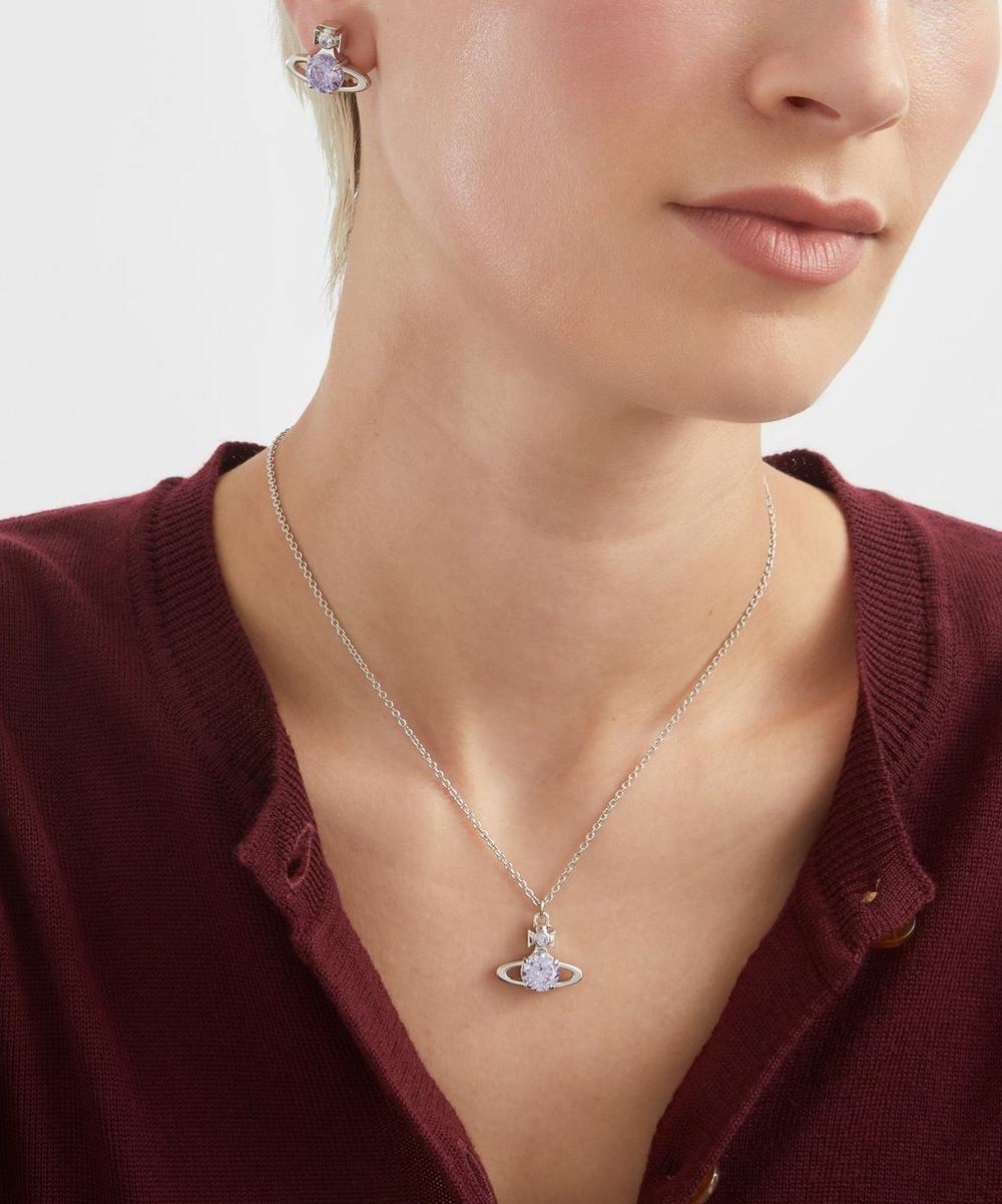 liberty london Vivienne Westwood Platinum-Tone Reina Large Pendant Necklace