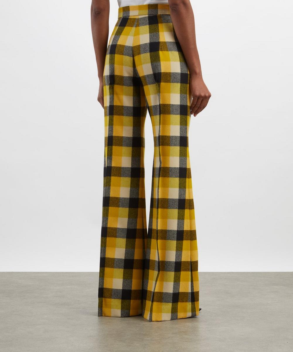 Liberty London Vivienne Westwood Wide-Leg Pixel Check Trousers