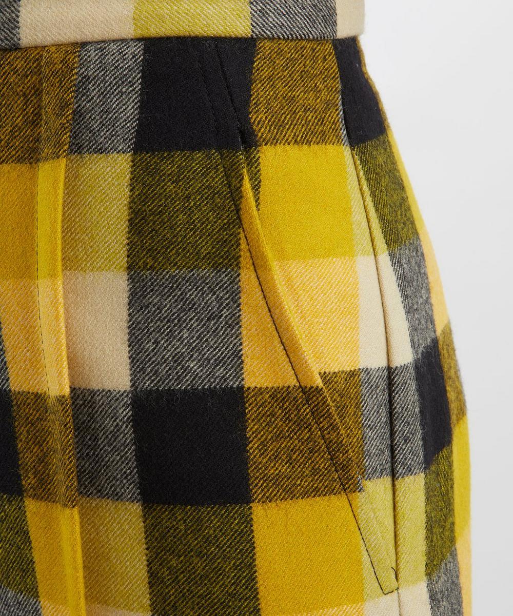 Liberty London Vivienne Westwood Wide-Leg Pixel Check Trousers