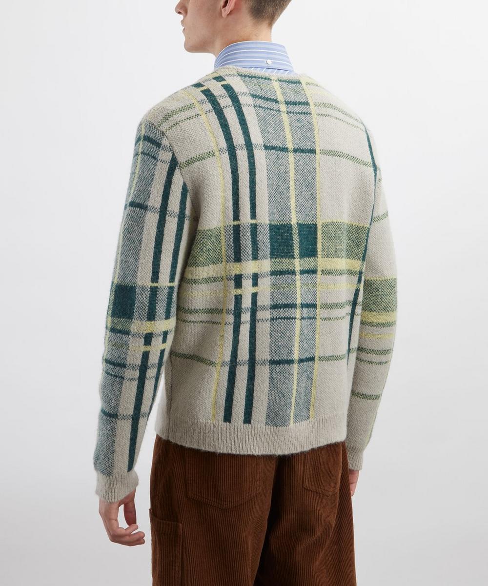 Liberty London Wax London Alban Plaid Check Cardigan