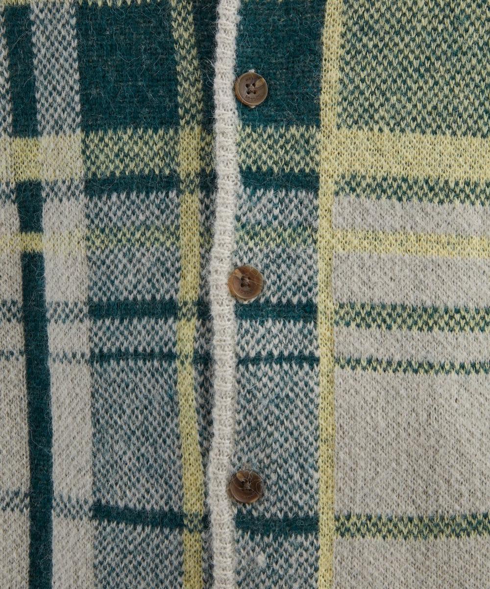 Liberty London Wax London Alban Plaid Check Cardigan