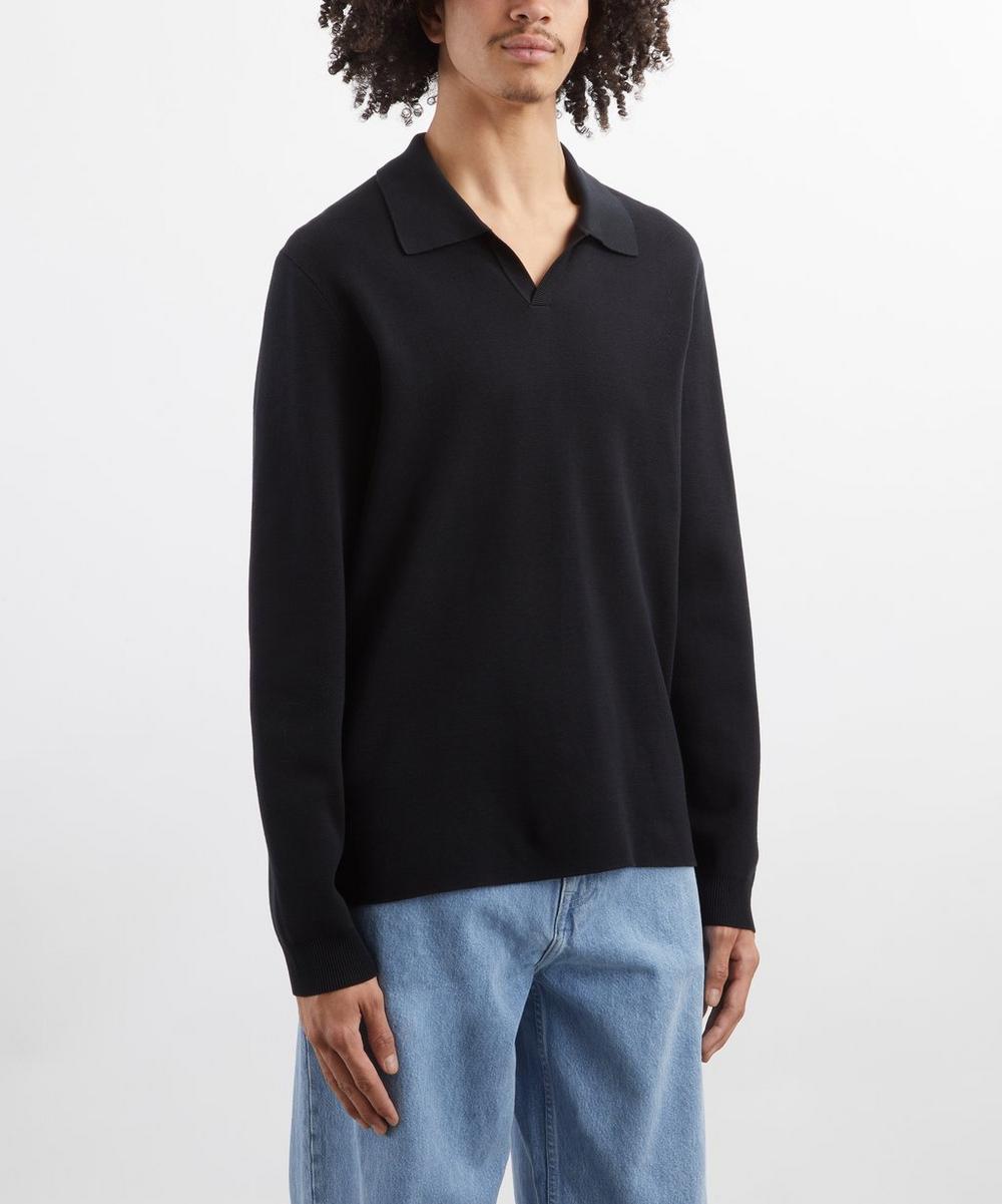 Liberty London Wax London Carter Milano Knit Polo Jumper
