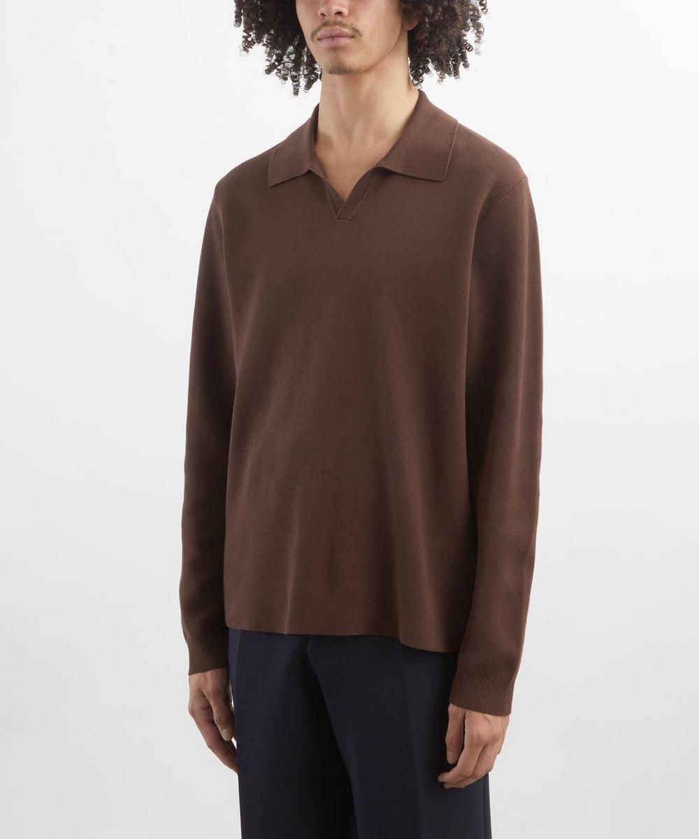 Liberty London Wax London Carter Milano Knit Polo Jumper