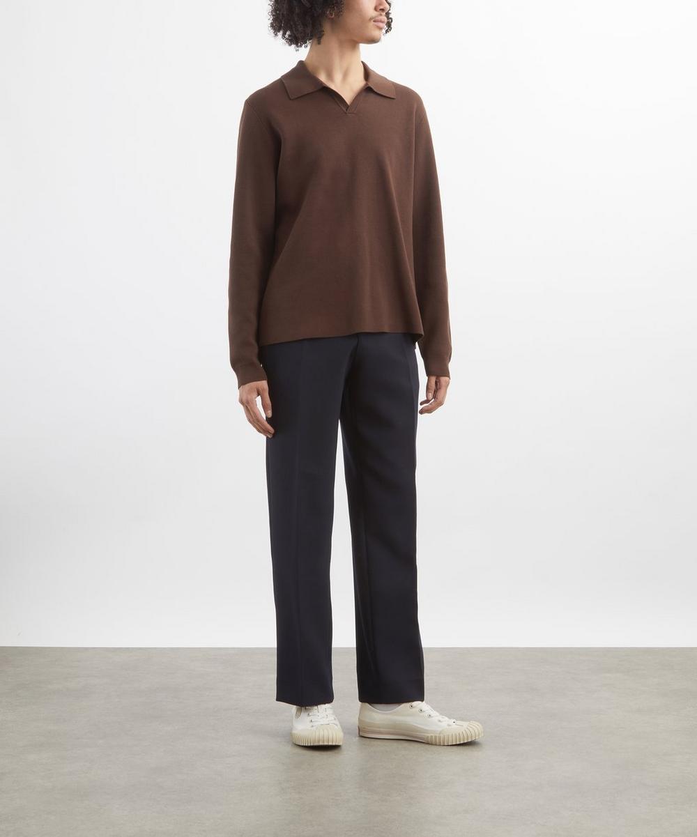 liberty london Wax London Carter Milano Knit Polo Jumper