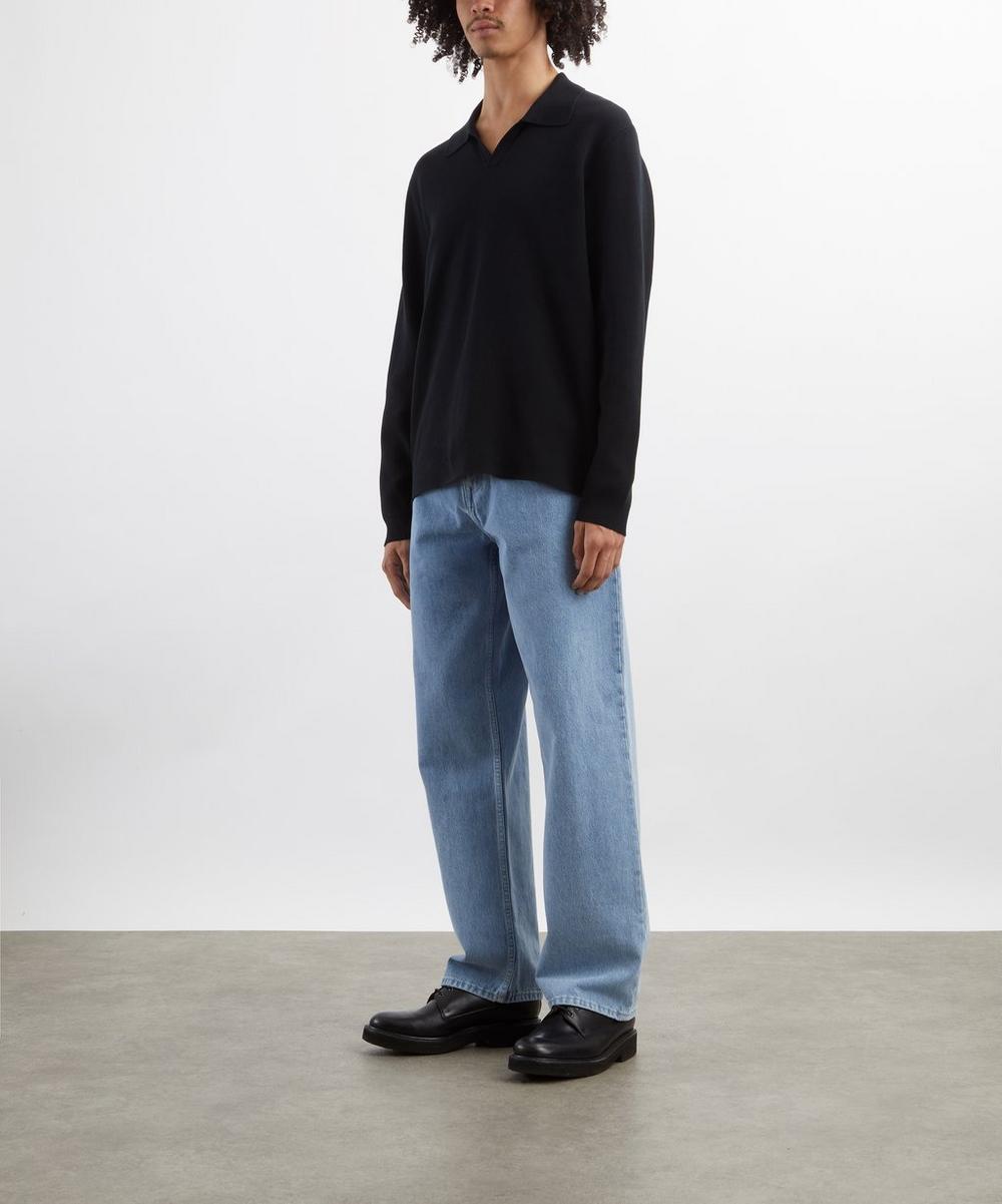 liberty london Wax London Carter Milano Knit Polo Jumper