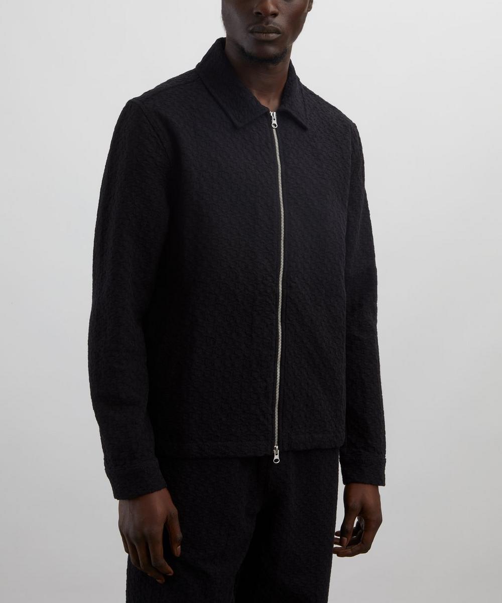 Liberty London Wax London Eldon Black Floral Diamond Cotton Jacket