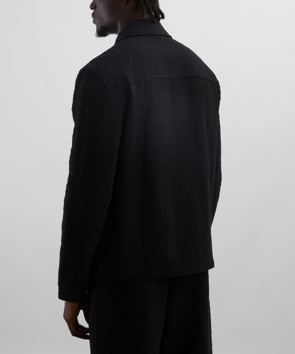 Liberty London Wax London Eldon Black Floral Diamond Cotton Jacket