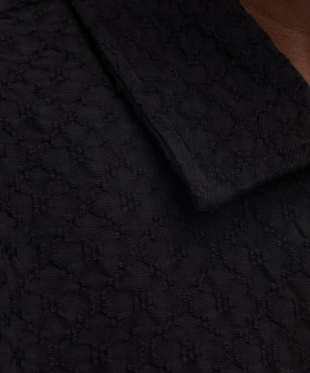 Liberty London Wax London Eldon Black Floral Diamond Cotton Jacket