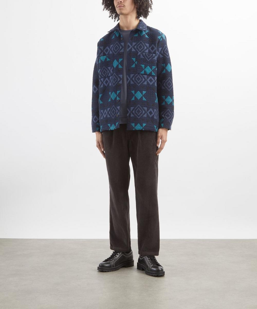 liberty london Wax London Otto Blanket Quilted Overshirt