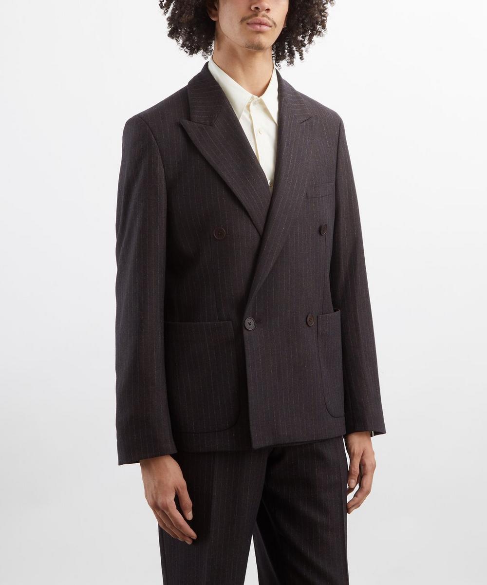 Liberty London Wax London Vigo Double-Breasted Suit Jacket
