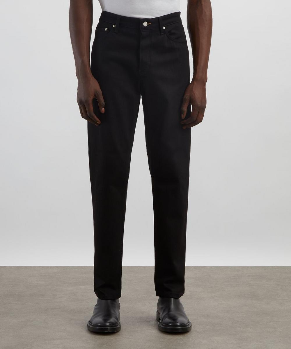 Liberty London Won Hundred Archer Rinse Black Relaxed Slim-Fit Jeans