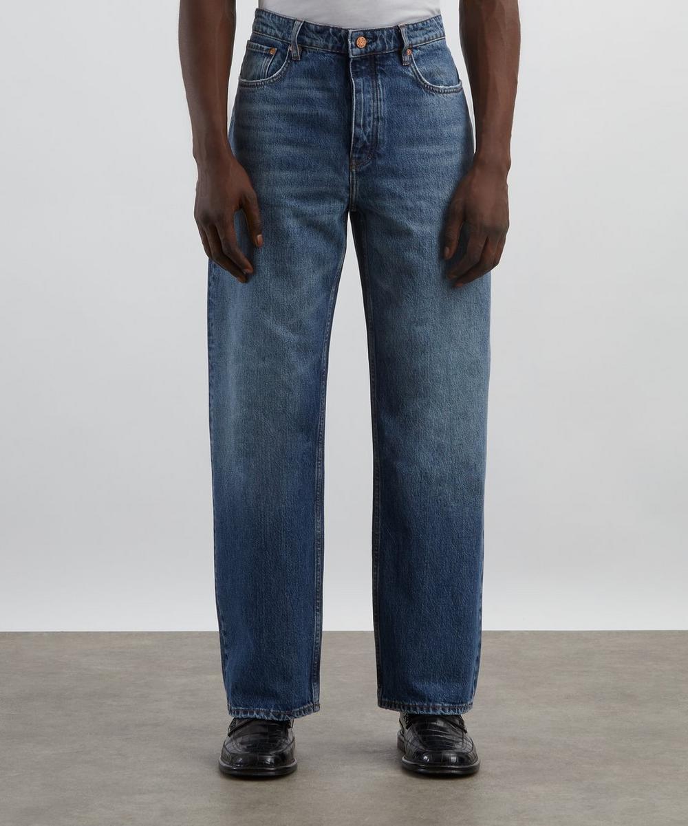 Liberty London Won Hundred Steve Quartzblue Loose-Fit Jeans