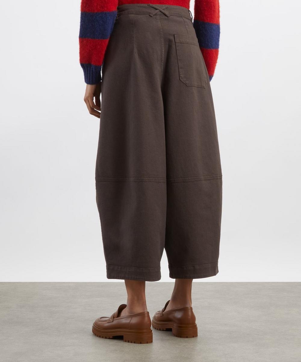 Liberty London YMC Earth Deadbeat Wide-Leg Trousers