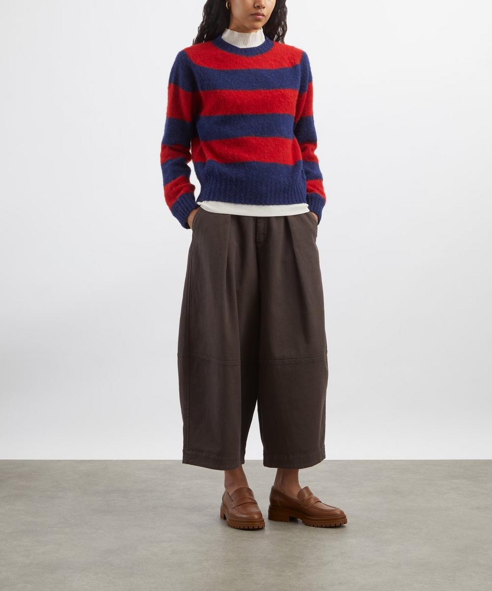 liberty london YMC Earth Deadbeat Wide-Leg Trousers