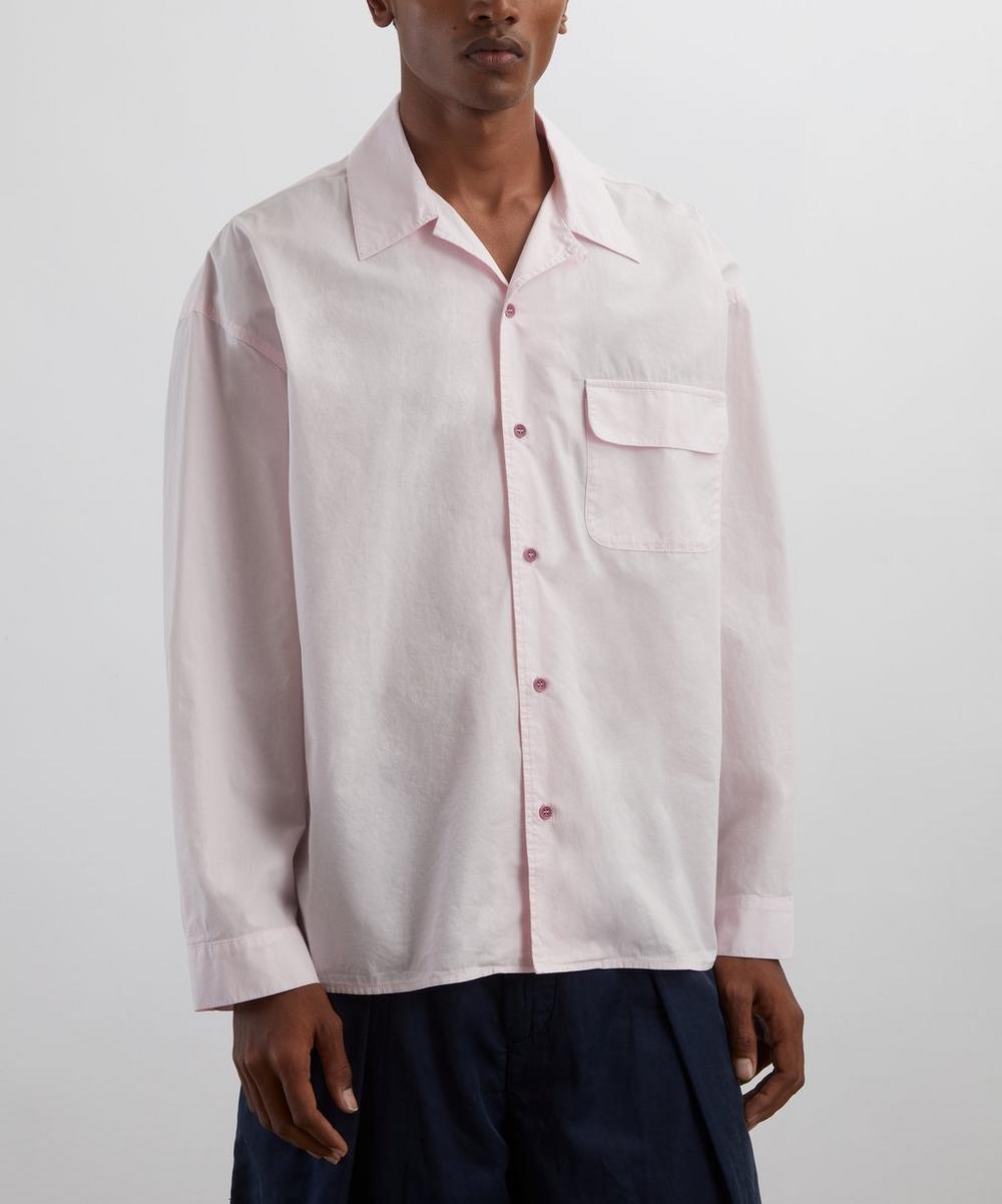 Liberty London YMC Light Pink Wray Boxy Long-Sleeve Shirt