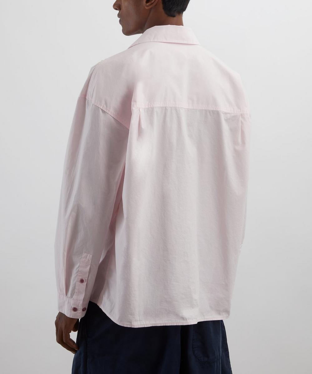 Liberty London YMC Light Pink Wray Boxy Long-Sleeve Shirt