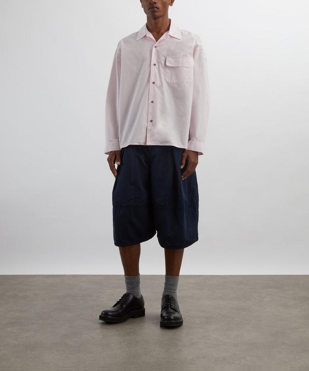 liberty london YMC Light Pink Wray Boxy Long-Sleeve Shirt