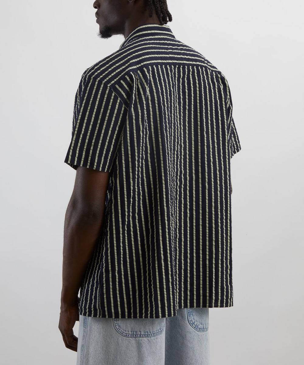 Liberty London YMC Malick Short-Sleeve Striped Shirt