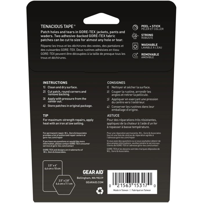 Liberty Mountain GORE-TEX FABRIC PATCHES 2.5" HEX AND 4" RECTANGLE